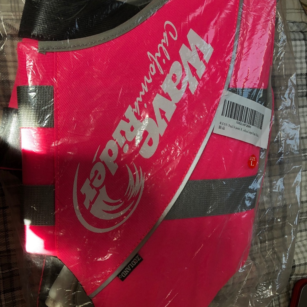 BRAND NEW - ZOOLAND DOG LIFE JACKET - Large, Pink
